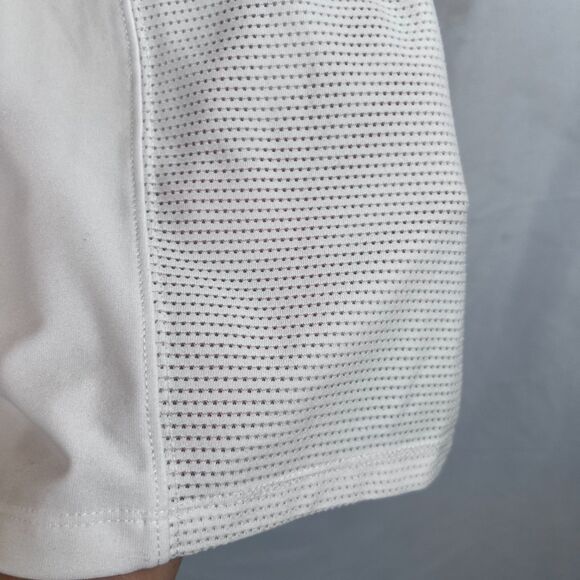 Ariat White Mesh Short Sleeve Athletic Active Top Tee Basic Neutral Size Large - Picture 6 of 11